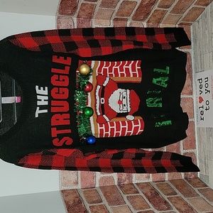 Ugly Christmas Sweater No Boundaries The Struggle is Real - Size XXL
